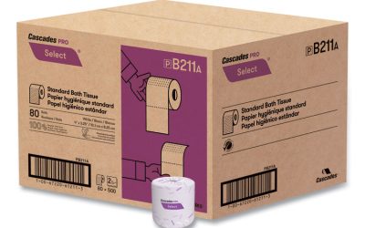 Select Standard Bath Tissue, 2-Ply, White, 500 Sheets/Roll, 80 Rolls/Carton
