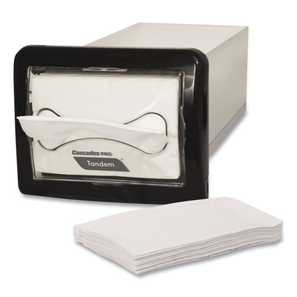 Tandem In-Counter Interfold Napkin Dispenser, 8.63 x 18 x 6.5, Black - Image 2