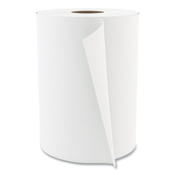 Select Roll Paper Towels, 1-Ply, 7.88" X 350 Ft, White, 12 Rolls/carton