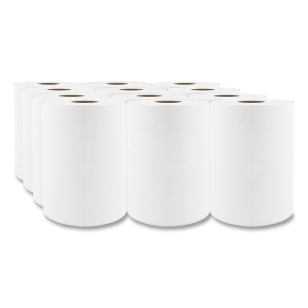 Select Roll Paper Towels, 1-Ply, 7.88" X 350 Ft, White, 12 Rolls/carton - Image 2