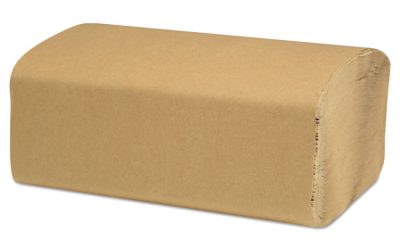 Select Folded Paper Towels, Single-Fold, 1-Ply, 9 x 9.45, Natural, 250/Pack, 16 Packs/Carton