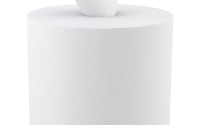 Select Roll Paper Towels, 2-Ply, 7.8″ x 416 ft, White, 500/Roll, 6 Rolls/Carton