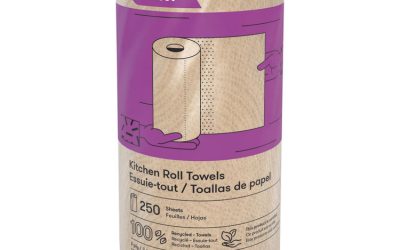 Select Kitchen Roll Towels, 2-Ply, 11″ X 166.6 Ft, Natural, 250/roll, 12/carton