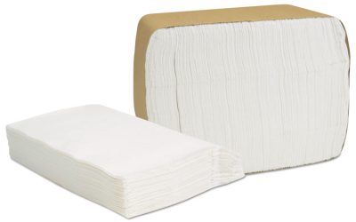 Select Full Fold II Napkins, 1-Ply, 12 x 12, White, 375/Pack, 24/Carton