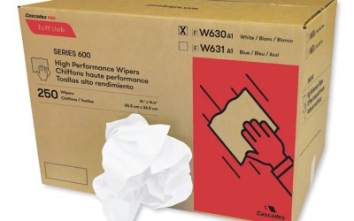 Tuff-Job Spunlace Towels, Crumple Pack, 14.38 x 14, White, 250/Carton