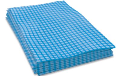 Tuff-Job Foodservice Towels, 12 x 24, Blue/White, 200/Carton