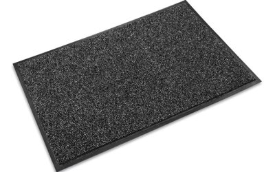 Cross-Over Indoor/outdoor Wiper/scraper Mat, Olefin/poly, 36 X 60, Gray