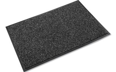 Cross-Over Indoor/outdoor Wiper/scraper Mat, Olefin/poly, 48 X 72, Gray