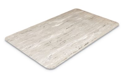 Cushion-Step Marbleized Rubber Mat, 36 x 72, Gray