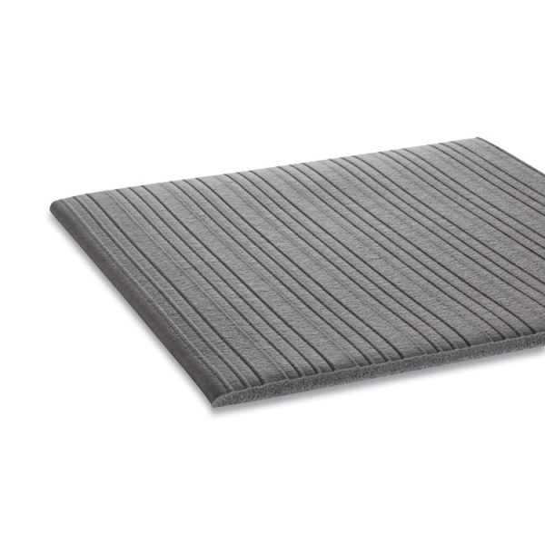Ribbed Vinyl Anti-Fatigue Mat, 24 X 36, Gray - Image 2