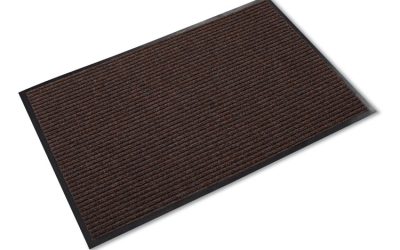Needle Rib Wipe And Scrape Mat, Polypropylene, 36 X 120, Brown