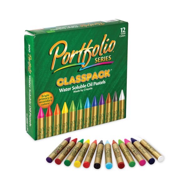 Portfolio Series Oil Pastels, 12 Assorted Colors, 300/carton - Image 4