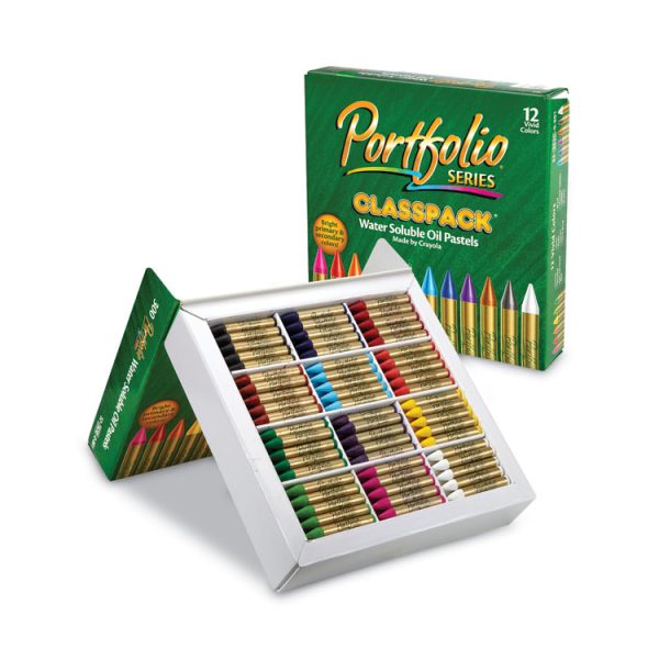 Portfolio Series Oil Pastels, 12 Assorted Colors, 300/carton - Image 5