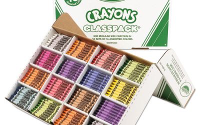 Classpack Regular Crayons, 16 Colors, 800/box