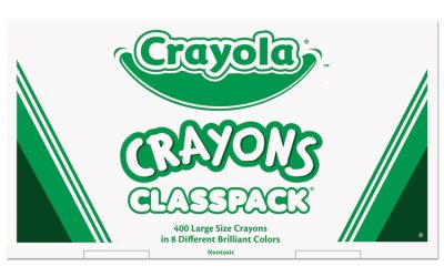 Classpack Large Size Crayons, 50 Each Of 8 Colors, 400/box