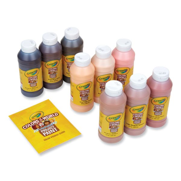 Colors of the World Washable Paint, 9 Assorted Colors, 8 oz Bottles, 9/Pack - Image 2