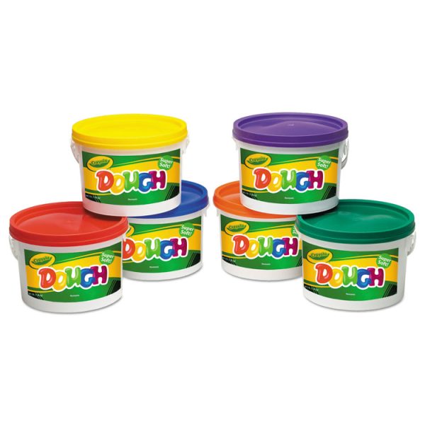 Modeling Dough Bucket, 3 Lbs, Assorted Colors, 6 Buckets/set - Image 2