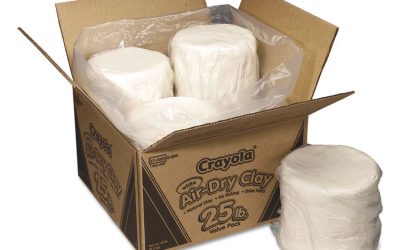 Air-Dry Clay, White, 25 Lbs