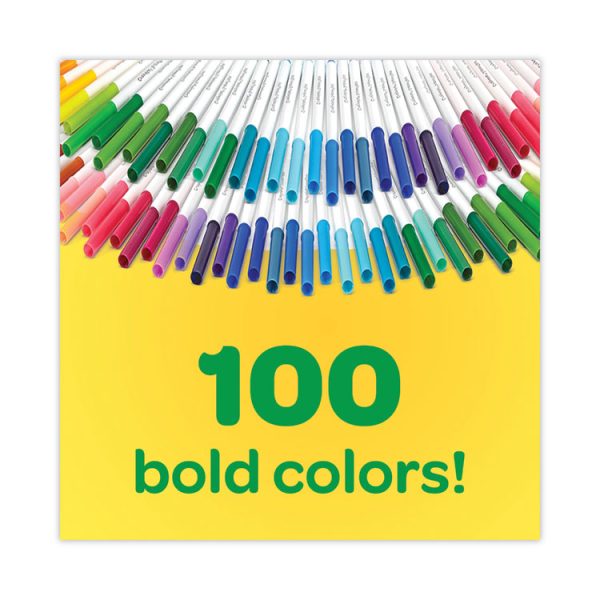 Super Tips Washable Markers, Fine/broad Bullet Tips, Assorted Colors, 100/set - Image 5