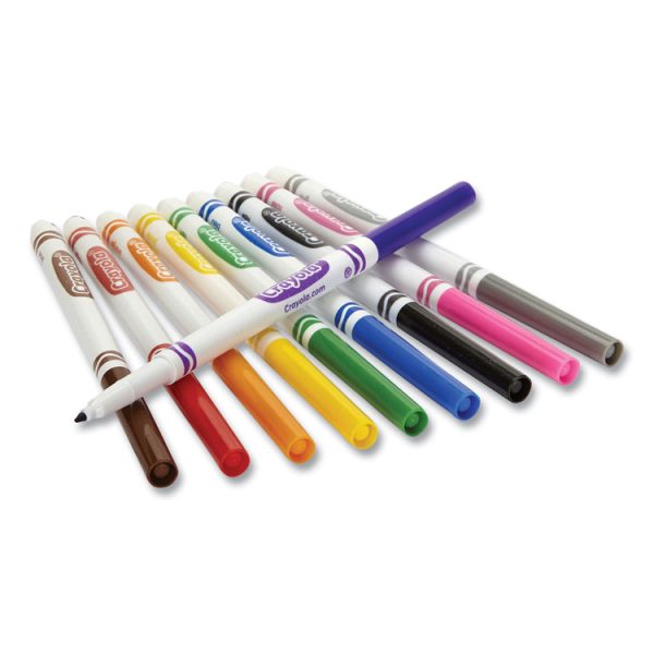 Fine Line 200-Count Classpack Non-Washable Marker, Fine Bullet Tip, Assorted Colors, 200/box - Image 4