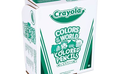 Colors of the World Colored Pencils Classpack Set, Assorted Lead and Barrel Colors, 240/Pack