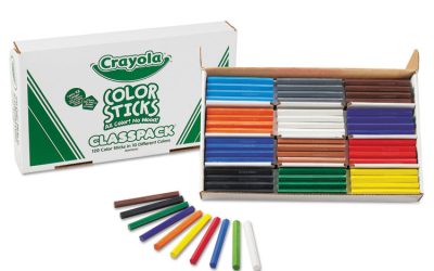 Color Sticks Classpack Set, 9.7 mm, Assorted Lead and Barrel Colors, 120/Pack