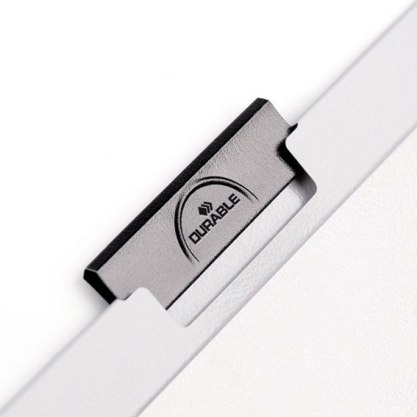 Duraclip Report Cover, Clip Fastener, 8.5 X 11 , Clear/red, 25/box - Image 5