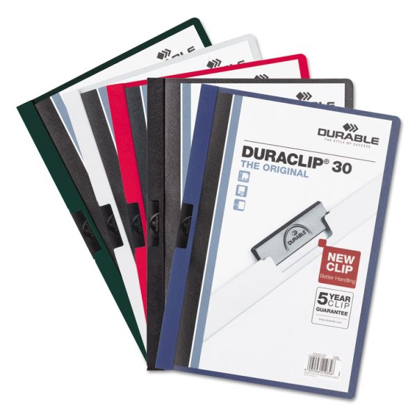 Duraclip Report Cover, Clip Fastener, Clear/dark Blue, 25/box - Image 7