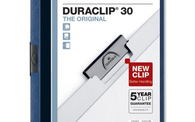 Duraclip Report Cover, Clip Fastener, Clear/dark Blue, 25/box