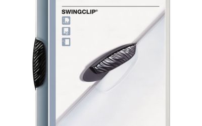 Swingclip Clear Report Cover, Swing Clip, 8.5 X 11, Black Clip, 25/box