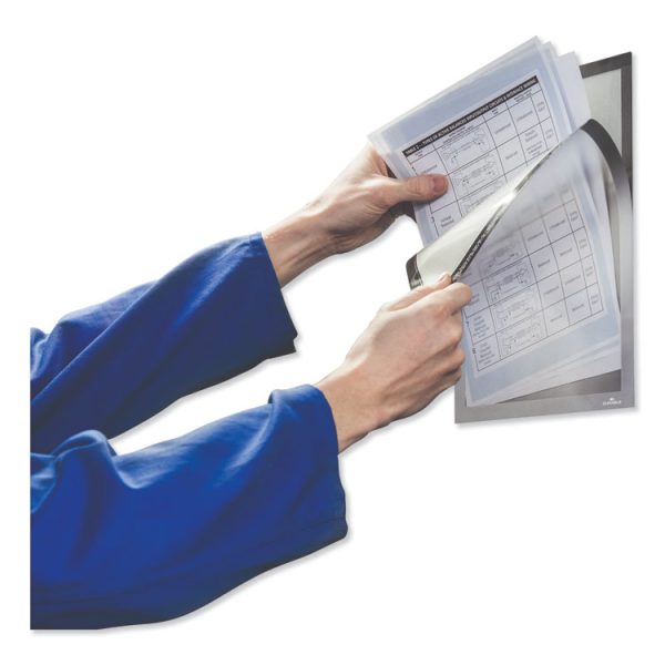 Duraframe Magnetic Plus Sign Holder, 8.5 X 11, Silver Frame, 2/pack - Image 2