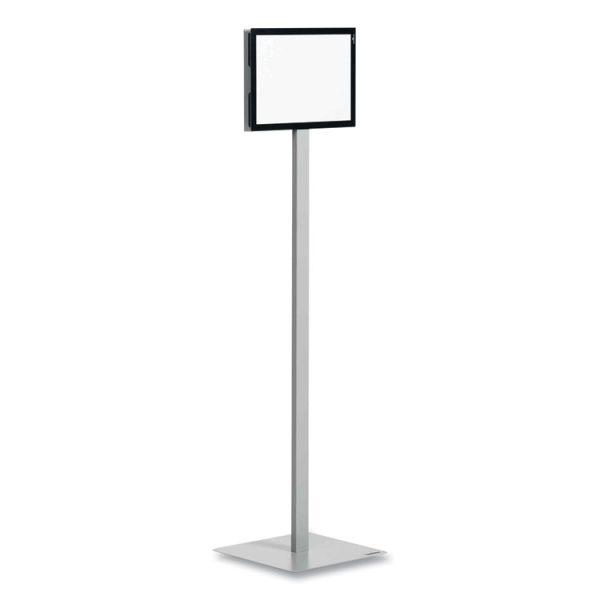 Info Stand Basic Floor Stand, 51.57" Tall, Black Stand, 8.5 x 11 Face - Image 2