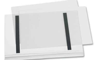 Magnetic Water-Resistant Sign Holder, 8.5 x 11, Clear Frame, 5/Pack