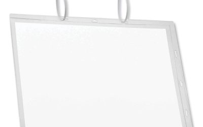 Water-Resistant Sign Holder Pockets with Cable Ties, 11 x 17, Clear Frame, 5/Pack