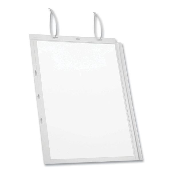 Water-Resistant Sign Holder Pockets with Cable Ties, 11 x 17, Clear Frame, 5/Pack - Image 8
