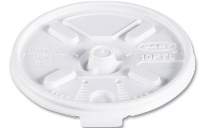 Lift N’ Lock Plastic Hot Cup Lids, Fits 10 Oz Cups, White, 1,000/carton