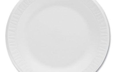 Concorde Foam Plate, 10.25″ Dia, White, 125/pack, 4 Packs/carton