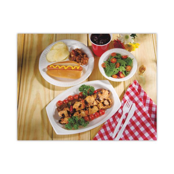 Concorde Non-Laminated Foam Plate, 10.25" dia., White, 125/Pack, 4 Packs/Carton - Image 4