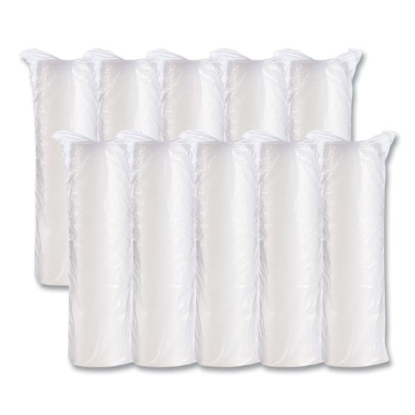 Plastic Cold Cup Lids, Fits 10 Oz Cups, Translucent, 100 Pack, 10 Packs/carton - Image 6