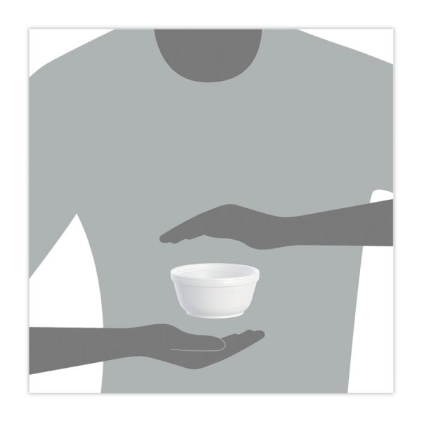 Insulated Foam Bowls, 12 Oz, White, 50/pack, 20 Packs/carton - Image 6