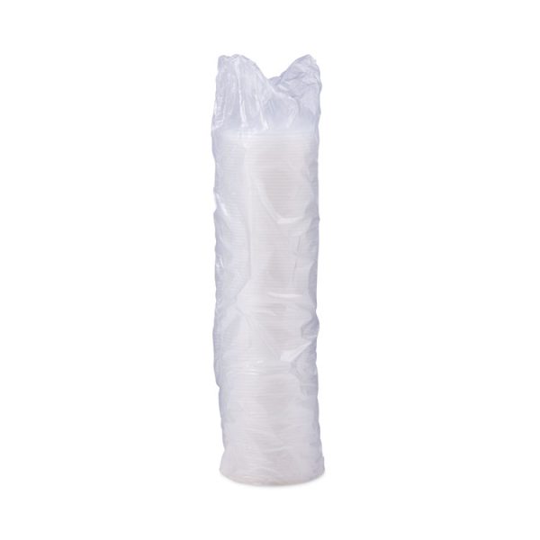 Lift N' Lock Plastic Hot Cup Lids, With Straw Slot, Fits 10 Oz To 14 Oz Cups, Translucent, 100/sleeve, 10 Sleeves/carton - Image 4