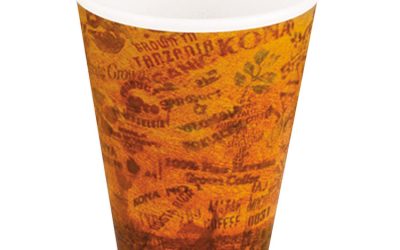 Fusion Escape Foam Hot/cold Cups, 12 Oz, Brown/black, 1,000/carton