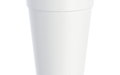 Foam Drink Cups, 16 Oz, White, 20/bag, 25 Bags/carton