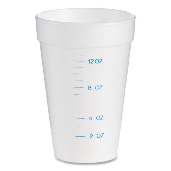 Graduated Foam Medical Cups, 16 Oz, White, 25/pack, 40 Packs/carton