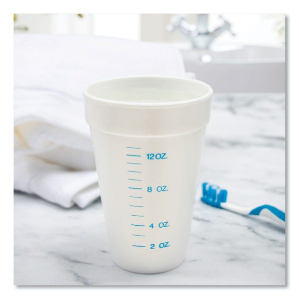 Graduated Foam Medical Cups, 16 Oz, White, 25/pack, 40 Packs/carton - Image 5