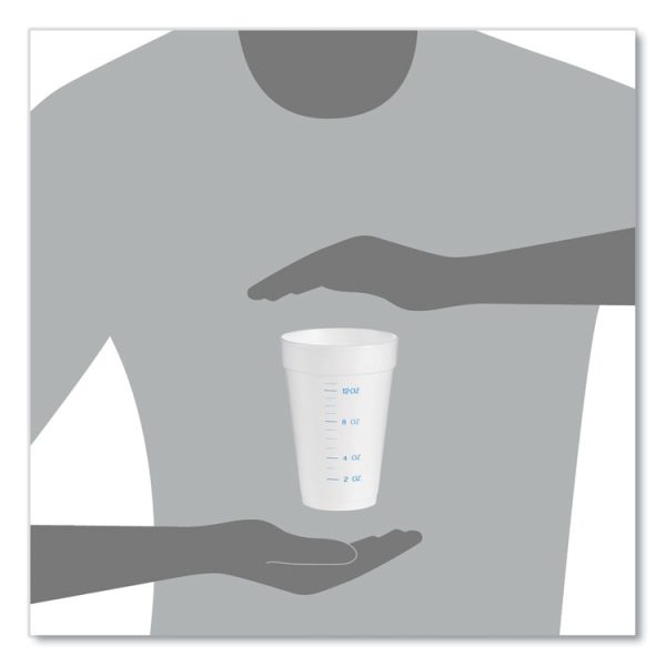 Graduated Foam Medical Cups, 16 Oz, White, 25/pack, 40 Packs/carton - Image 8