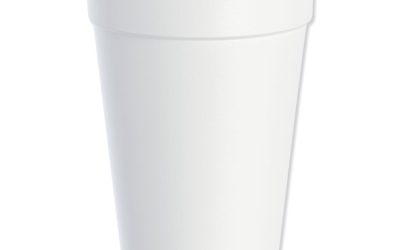 Foam Drink Cups, 16 Oz, White, 25/bag, 40 Bags/carton
