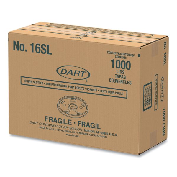 Plastic Lids, Fits 12 Oz To 24 Oz Hot/cold Foam Cups, Straw-Slot Lid, White, 100/pack, 10 Packs/carton - Image 4