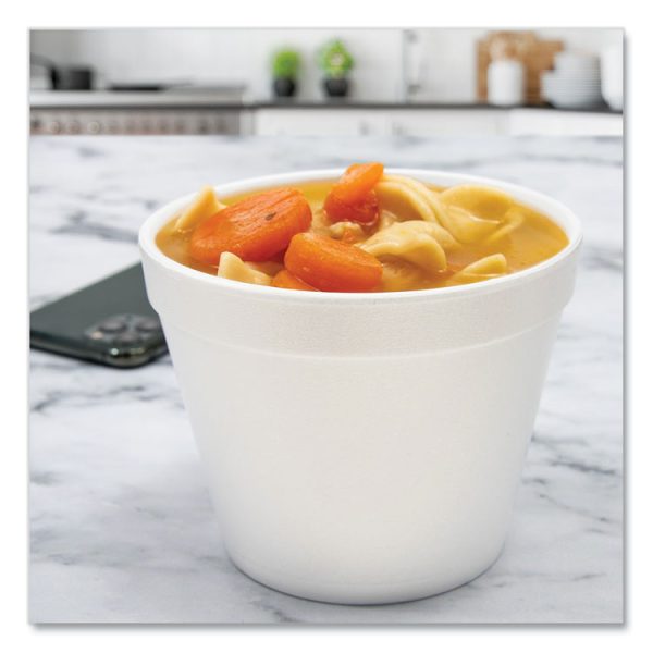 Foam Containers, 24 Oz, White, 25/bag, 20 Bags/carton - Image 4