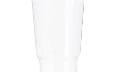 Ultra Clear Pedestal PET Cups, 32 oz, Clear, 25/Bag, 20 Bags/Carton